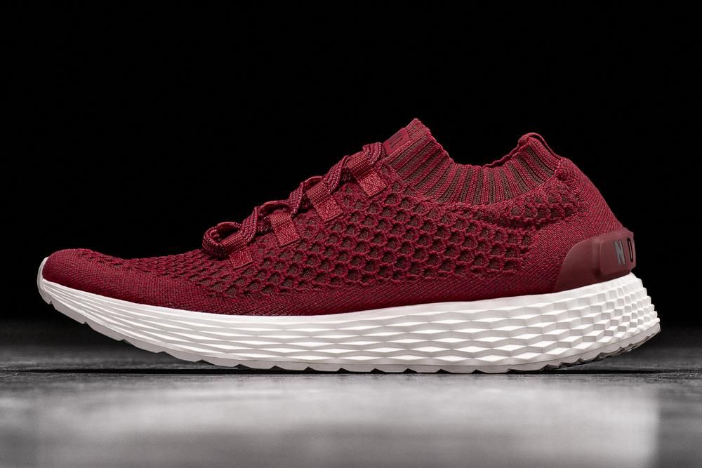 NOBULL Men's Crimson Knit Running Shoes - Crimson - Ireland (1348LTUPM)